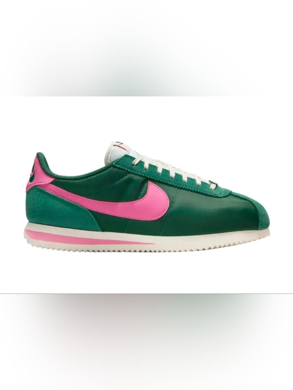 Nike Air CORTEZ Woman New In Box Green And Pink (Xtra Laces)no Lid Sizez